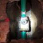 Backwater valve installation. Backwater valve installation.