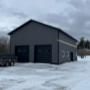 Textured Black Metal Roofing with Textured Charcoal Grey Siding and Textured Black trims Textured Black Metal Roofing with Textured Charcoal Grey Siding and Textured Black trims