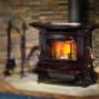 Hampton H300 Wood Burning Stove - Cast Iron - Brown Hampton H300 Wood Burning Stove - Cast Iron - Brown