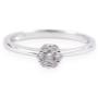 Bague de fiançailles Alice avec diamant en or blanc 10k Bague de fiançailles Alice avec diamant en or blanc 10k