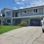 Grey Vinyl siding, white accent trim Grey Vinyl siding, white accent trim