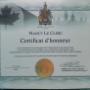 Certificat d'honneur pour mes 21 ans de bénévolat pour les jeunes artistes du Québec. Certificat d'honneur pour mes 21 ans de bénévolat pour les jeunes artistes du Québec.