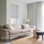 Roman Shade and Matching Drapery Roman Shade and Matching Drapery