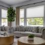 Custom Honeycomb Shades with Side Panels and Drapery Hardware Custom Honeycomb Shades with Side Panels and Drapery Hardware