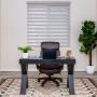 Banded Shades Complete this Home Office Banded Shades Complete this Home Office