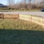 2ft7inch High pressure treated wooden picket fence around the front property line. 2ft7inch High pressure treated wooden picket fence around the front property line.