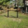 4ft High residential grade, black chain link fencing with 4ft wide gate. 4ft High residential grade, black chain link fencing with 4ft wide gate.