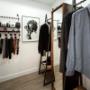 Walk-in closet at The Duke in Vancouver, BC Walk-in closet at The Duke in Vancouver, BC