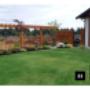 CV Cedar Premium Square Stockade panels with Pergola detail. CV Cedar Premium Cedar Fence and Metal Walk-through Gate. CV Cedar Premium Square Stockade panels with Pergola detail. CV Cedar Premium Cedar Fence and Metal Walk-through Gate.