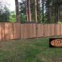 CV Cedar Flat Board Fence and Walk-Through Gate Installation CV Cedar Flat Board Fence and Walk-Through Gate Installation