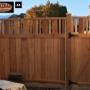CV Cedar Premium Valley Top Fence Panels with Walk Through Gate CV Cedar Premium Valley Top Fence Panels with Walk Through Gate