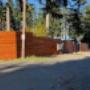 CV Cedar Sales & Fencing Solid Cedar Horizontal Fence, Stained with Cloverdale Sunfast Teak CV Cedar Sales & Fencing Solid Cedar Horizontal Fence, Stained with Cloverdale Sunfast Teak