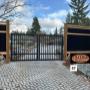 Automated Gates & CV Cedar Premium Vertical Corrugated Metal Panels Automated Gates & CV Cedar Premium Vertical Corrugated Metal Panels