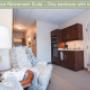 Full Service Retirement Model Suite - One bedroom with kitchenette Full Service Retirement Model Suite - One bedroom with kitchenette