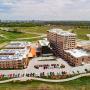 Long Term Care on the left, Schlegel UW-Research Institute for Aging in the Centre and Retirement Living on the Right. Long Term Care on the left, Schlegel UW-Research Institute for Aging in the Centre and Retirement Living on the Right.