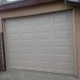 Short Panel Garage Door in Sandstone color Short Panel Garage Door in Sandstone color