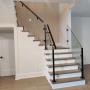 New stairs installed with custom glass railing with metal handrail & posts
The caramel colour makes a perfect match with the metal & glass material, to make the house warmer with a modern staircase New stairs installed with custom glass railing with metal handrail & posts
The caramel colour makes a perfect match with the metal & glass material, to make the house warmer with a modern staircase