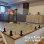 Glass railing with spigots Glass railing with spigots