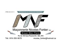 Maçonnerie Nicolas Fortier inc