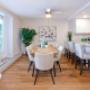 Open concept kitchen and dining room with access to private balcony or patio. Open concept kitchen and dining room with access to private balcony or patio.