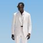 This off-white suit is cut to a relaxed fit with a roomy chest and natural shoulder, featuring a wide notch lapel. Paired with wide-leg straight trousers, offering a single pleat and belt loops. This off-white suit is cut to a relaxed fit with a roomy chest and natural shoulder, featuring a wide notch lapel. Paired with wide-leg straight trousers, offering a single pleat and belt loops.