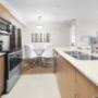 Kitchen with stainless steel appliances at Tennyson Apartments in Edmonton, AB Kitchen with stainless steel appliances at Tennyson Apartments in Edmonton, AB