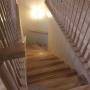 Installation d'escalier et de rampe en érable Installation d'escalier et de rampe en érable