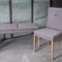 Chaise Jacky et banquette deux places
Structure en érable
Recouvrement tissu gris
Pattes laquées à l'huile "Ligna" naturel Chaise Jacky et banquette deux places
Structure en érable
Recouvrement tissu gris
Pattes laquées à l'huile "Ligna" naturel