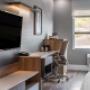 Guest room with flat-screen television Guest room with flat-screen television