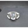 Sterling silver ring with pale green amethyst Sterling silver ring with pale green amethyst