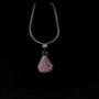 Sterling silver necklace and charm with rhodochrosite Sterling silver necklace and charm with rhodochrosite