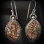 Crazy Lace Agate Sterling Silver Earrings Crazy Lace Agate Sterling Silver Earrings