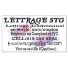 Lettrage STG