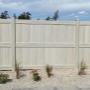 Boreal Series, Privacy Profile, Vinyl Fence in Silver Birch by Fence 'N More Supplies Ltd in new subdivision located in Kamloops, BC (now available without mid rail) Boreal Series, Privacy Profile, Vinyl Fence in Silver Birch by Fence 'N More Supplies Ltd in new subdivision located in Kamloops, BC (now available without mid rail)
