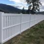 Huron Semi-Privacy Profile, Vinyl Fence in White supplied by Fence 'N More Supplies Ltd for DIY in Merritt, BC Huron Semi-Privacy Profile, Vinyl Fence in White supplied by Fence 'N More Supplies Ltd for DIY in Merritt, BC