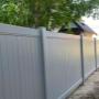 Jasper, Privacy Profile, Vinyl Fence in Grey by Fence 'N More Supplies Ltd in Kamloops, BC Jasper, Privacy Profile, Vinyl Fence in Grey by Fence 'N More Supplies Ltd in Kamloops, BC