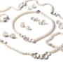 This extravagantly long necklace in my new MoonPearl series mixes gorgeous freshwater pearls with individually unique, carefully executed sterling silver elements. Also seen are MoonPearl earrings. This extravagantly long necklace in my new MoonPearl series mixes gorgeous freshwater pearls with individually unique, carefully executed sterling silver elements. Also seen are MoonPearl earrings.