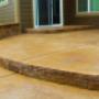 Seat walls and steps can be custom designed and stained to resemble the look of real stone. Seat walls and steps can be custom designed and stained to resemble the look of real stone.