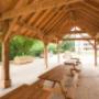Gazebo with picnic tables at Silvercreek Towers in Georgetown, ON Gazebo with picnic tables at Silvercreek Towers in Georgetown, ON