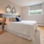 Bedroom with hard surface flooring at Silvercreek Towers in Georgetown, ON Bedroom with hard surface flooring at Silvercreek Towers in Georgetown, ON