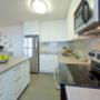 Modern kitchen with stainless steel appliances at Northumberland Place in Port Hope, ON Modern kitchen with stainless steel appliances at Northumberland Place in Port Hope, ON