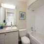 Modern bathroom with tub shower Modern bathroom with tub shower