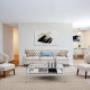 Spacious living room with luxury vinyl plank flooring at Regency Tower in Owen Sound, ON Spacious living room with luxury vinyl plank flooring at Regency Tower in Owen Sound, ON