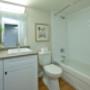 Modern bathroom with tub shower at Lyndon Place in Niagara Falls, ON Modern bathroom with tub shower at Lyndon Place in Niagara Falls, ON