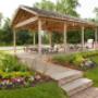 Gazebo with picnic tables at Acton Apartments in Acton, ON Gazebo with picnic tables at Acton Apartments in Acton, ON