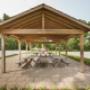 Gazebo with picnic tables at Acton Apartments in Acton, ON Gazebo with picnic tables at Acton Apartments in Acton, ON