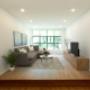 Spacious living room with large windows at 80 Beverly Street in Toronto, ON Spacious living room with large windows at 80 Beverly Street in Toronto, ON