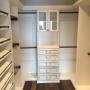 Master Closet installed in Osborne Village in Antique White with shoe storage, pant racks and drawers. Master Closet installed in Osborne Village in Antique White with shoe storage, pant racks and drawers.