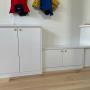 Entrance way cabinets for shoe organization in South Surrey Entrance way cabinets for shoe organization in South Surrey