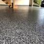 Epoxy flake flooring in Surrey with polyaspartic top coat Epoxy flake flooring in Surrey with polyaspartic top coat